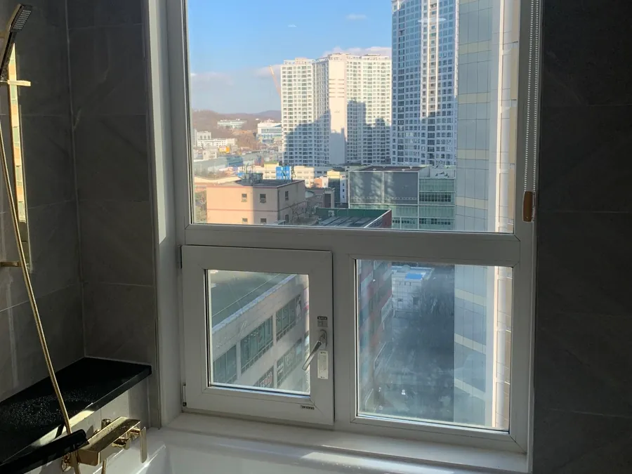 분당 아파트 자외선차단필름 시공 완료 전경